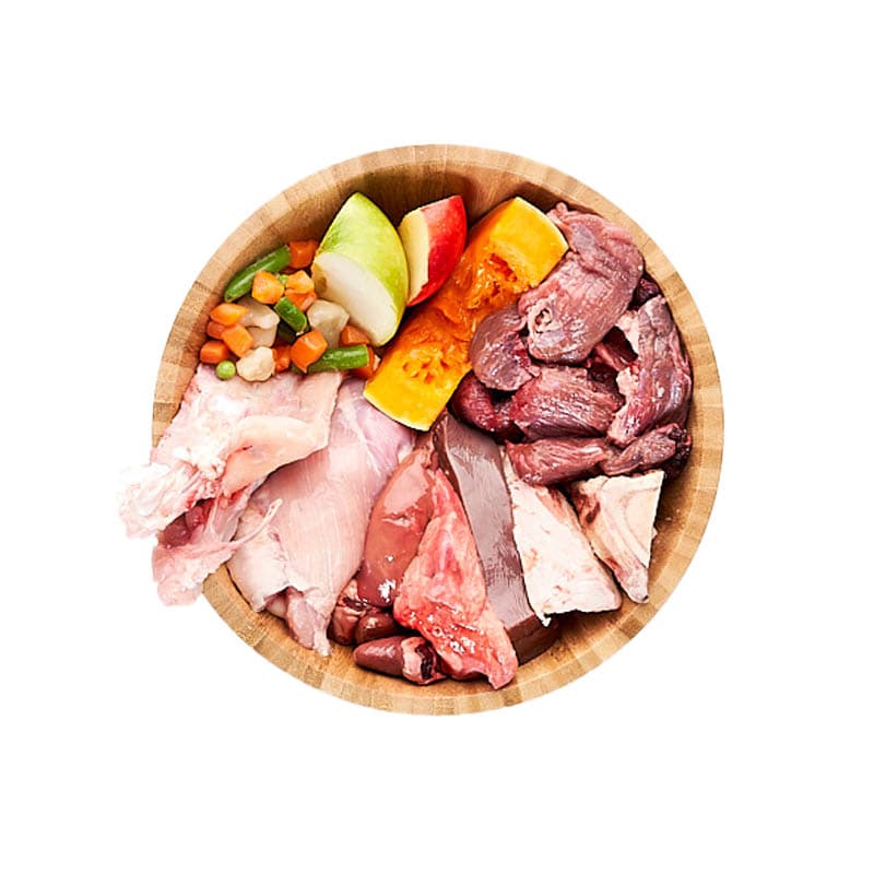 Menu BARF Ternera, Pollo y verduras Squeaky 6kg Ecológico