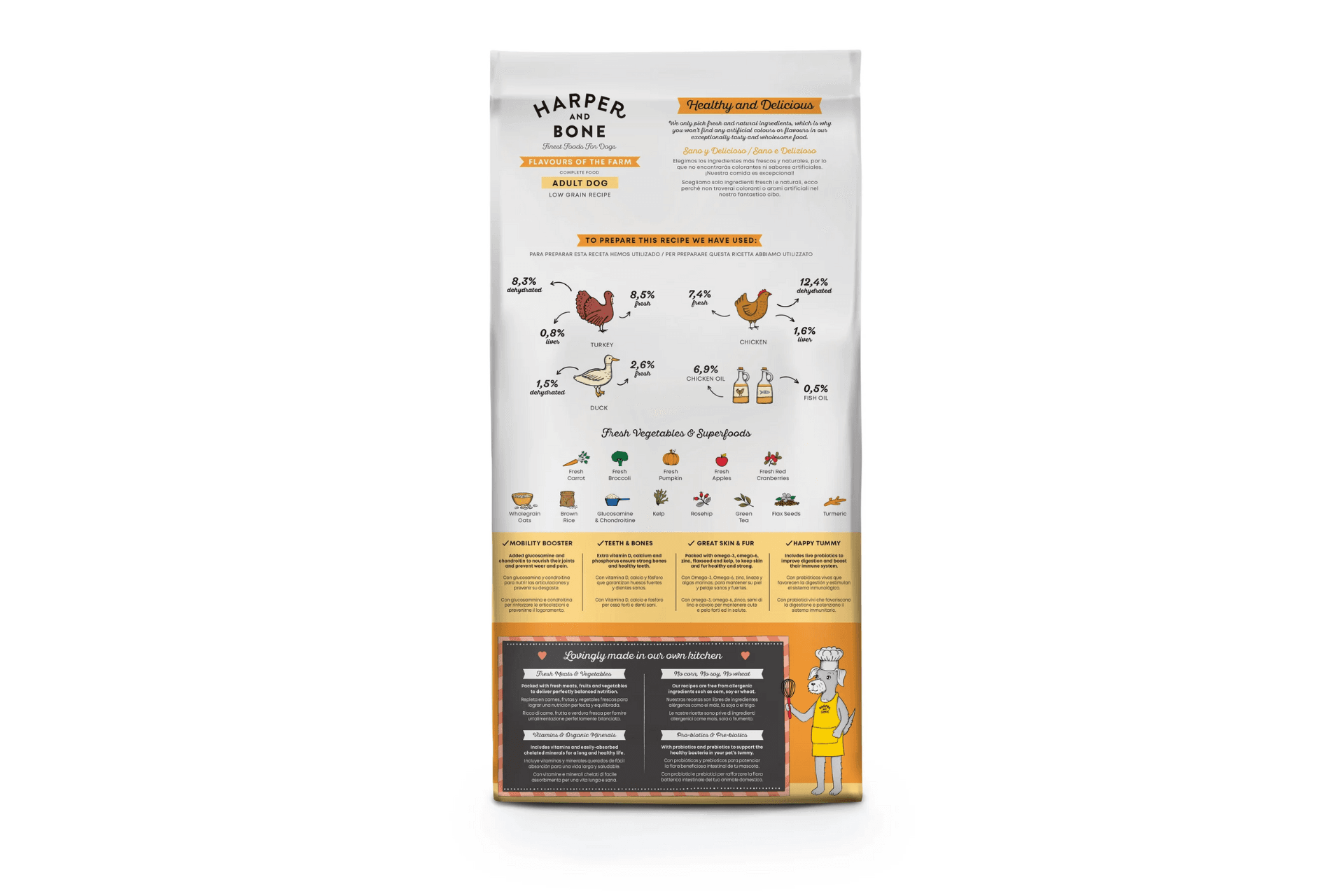 Harper & Bone Flavours of the Farm Medium Maxi Adult Dog