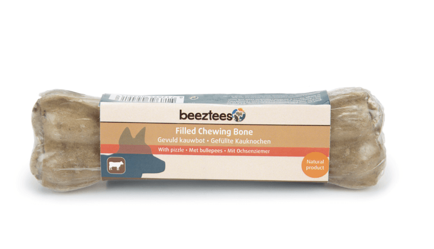 Hueso de Cuero relleno de Nervio 15cm