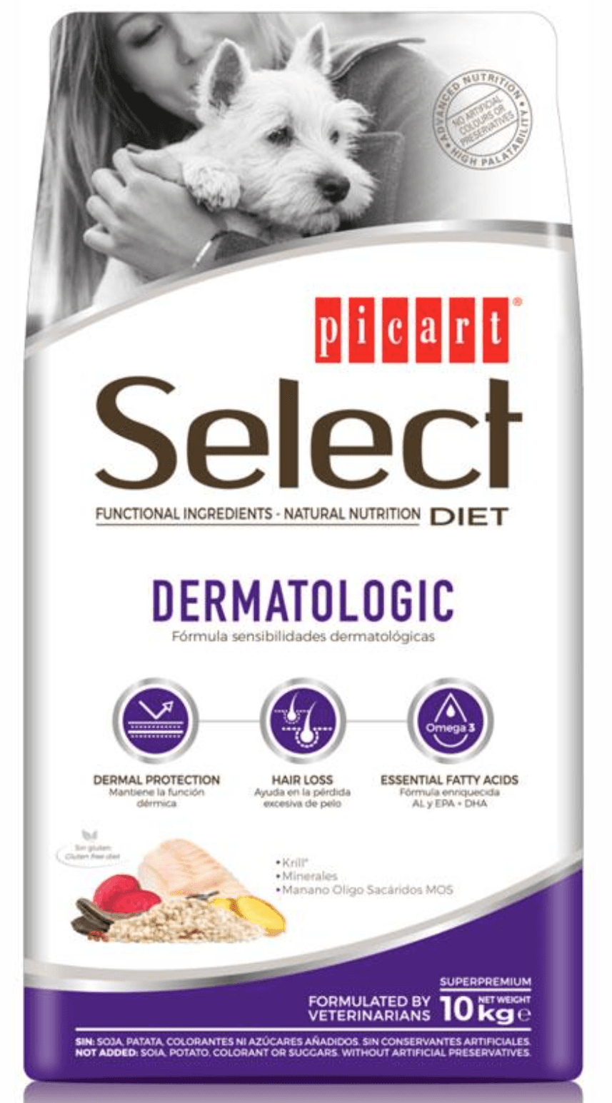 Picart Select Diet Dermatologic para perros3