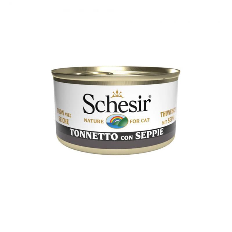 Schesir Cat Atún con Sepia en gelatina 85gr